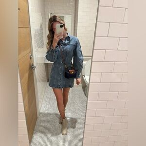 Size 8 chunky ankle boot with heel